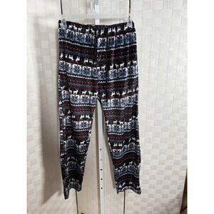 North 15 Mens Flannel Pajama Pants Lounge Sleepwear Size M Fair Isle Reindeer